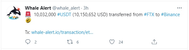 transferred from #FTX to #Binance