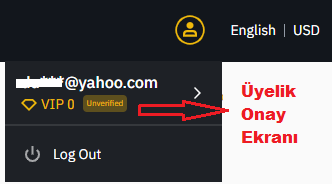 Binance Kimlik Doğrulama Sayfasına Giriş