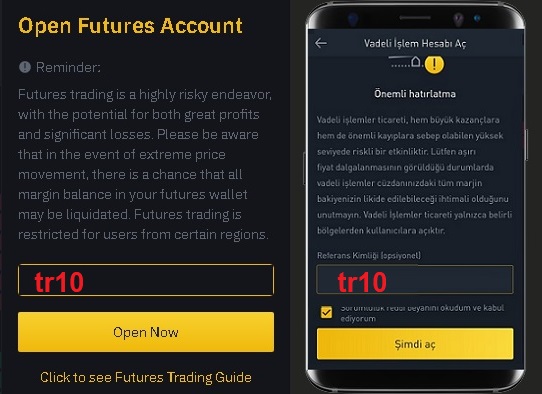 Binance tr10 Ref ID