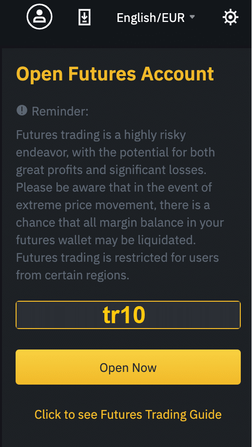 Binance Futures Code